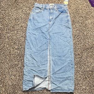 Universal Thread Light Blue Denim Maxi Skirt
